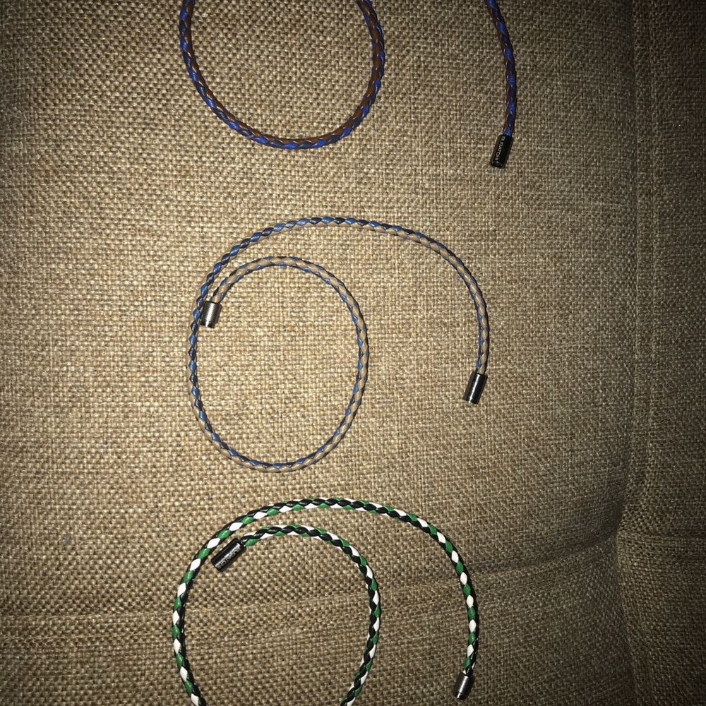 BUGATCHI LEATHER BRACELET - Picture 2 of 2